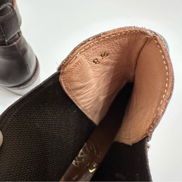 Robert Clergerie Espace Belted Toe Cap Leather Booties 8.5 - Picture 7 of 7